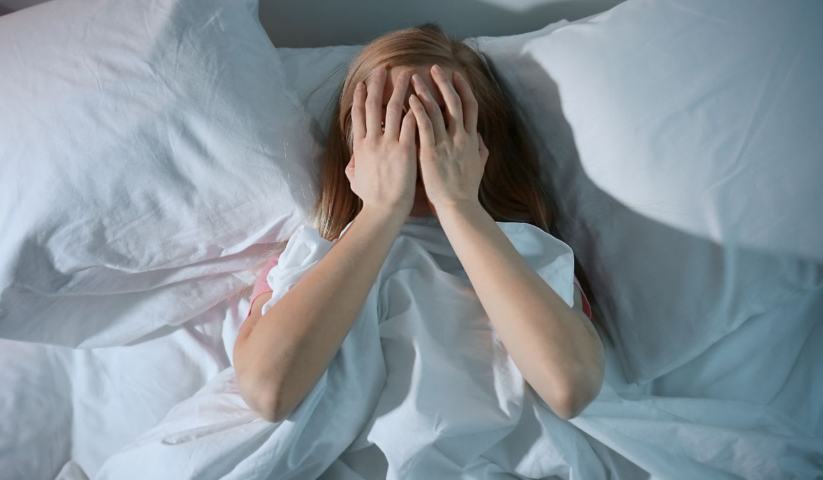 woman who can't sleep